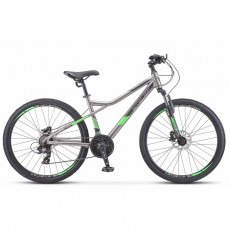 Велосипед 26" Stels Navigator-610 D, V010, цвет серый/зелёный, размер 14"