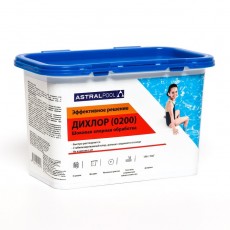 Средство "Дихлор" AstralPool для обработки и ударной дезинфекции воды в бассейне, гранулы, 1 кг