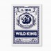 Карты игральные бумажные Wild King, 55 шт, 280 г/м2, синие, 6.3 х 8.8 см