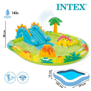 Игровой центр «Динозавры» 191 х 152 х 58, от 2 лет, 57166NP INTEX