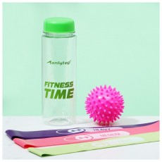 Набор для фитнеса «На тренировке»: 3 фитнес-резинки, бутылка для воды, массажный мяч