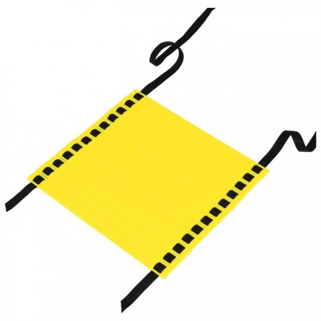 Координационная лестница 6 м, толщина 4 мм, цвет жёлтый