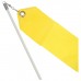 Лента гимнастическая с палочкой, 4 м, цвет желтый