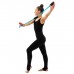 Булавы гимнастические вставляющиеся Grace Dance, 41 см, цвет чёрный/голубой