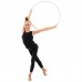 Обруч профессиональный для художественной гимнастики, дуга 18 мм, d=60 см, цвет белый