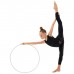 Обруч профессиональный для художественной гимнастики, дуга 18 мм, d=60 см, цвет белый