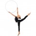 Обруч профессиональный для художественной гимнастики, дуга 18 мм, d=70 см, цвет белый