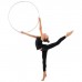 Обруч профессиональный для художественной гимнастики, дуга 18 мм, d=75 см, цвет белый