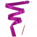 Лента гимнастическая с палочкой, 2 м, цвет фиолетовый