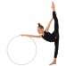 Обруч профессиональный для художественной гимнастики, дуга 18 мм, d=80 см, цвет белый