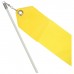 Лента гимнастическая с палочкой, 2 м, цвет жёлтый