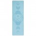 Коврик для йоги «Луна» 183 х 61 х 0,6 см, цвет пастельный голубой