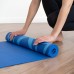 Коврик для йоги «Девушка и лотос», 173 х 61 х 0.4 см, цвет синий