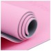 Коврик для фитнеса и йоги ONLYTOP, 183 х 61 х 0,6 см, цвет серый/розовый