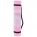 Коврик для фитнеса и йоги ONLYTOP, 183 х 61 х 0,6 см, цвет серый/розовый