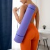Коврик для йоги 183 × 61 × 0,6 см, двухцветный, цвет сиреневый