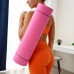 Коврик для йоги 183 × 61 × 0,8 см, цвет розовый