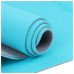 Коврик для фитнеса и йоги ONLYTOP, 183 х 61 х 0,6 см, цвет серый/голубой