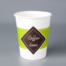 Стакан бумажный "Coffee time " 250 мл, диаметр 80 мм