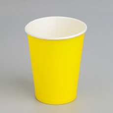 Стакан бумажный "Желтый" 350 мл, диаметр 90 мм