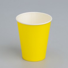 Стакан бумажный "Желтый" 165 мл, диаметр 70 мм