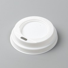 Крышка одноразовая для стакана "Белая" без клапана, 75 мм