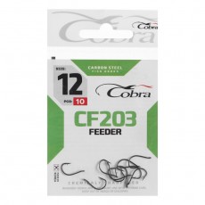 Крючки Cobra FEEDER, серия CF203, №12 10 шт.