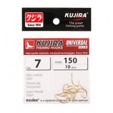 Крючки Kujira Universal 150, цвет Go, № 7, 10 шт.