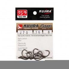 Крючки карповые Kujira Carp 270, цвет BN, №16, 8 шт.