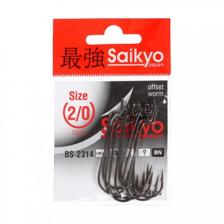 Крючки Saikyo BS-2314 BN № 2/0, 10 шт