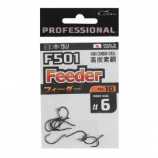 Крючки Cobra Pro FEEDER, серия F501, № 6, 10 шт.