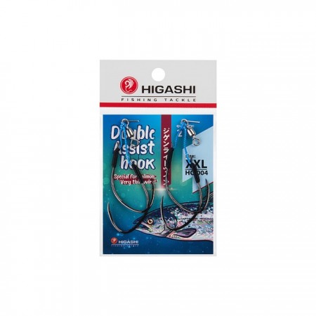 Крючки HIGASHI Double Assist Hook HC-004, тип крючка С, размер крючка XXL, 2 шт., набор, 03324