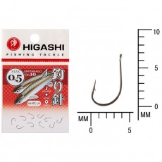 Крючок HIGASHI Umitanago ringed, крючок № 0.5, 10 шт., набор, белый UV, 03682