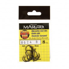 Крючки карповые Maruto 8624, цвет BN, № 8 Carp Pro, 8 шт.