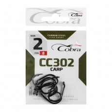 Крючки Cobra CARP, серия CC302, № 02, 8шт.