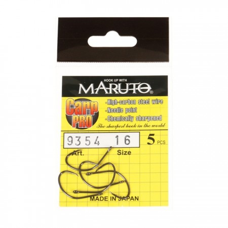 Крючки карповые Maruto 9354, цвет BN, №16 Carp Pro, 5 шт.