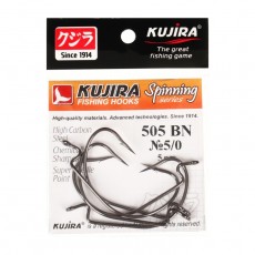 Крючки офсетные Kujira Spinning 505, цвет BN, № 5/0, 5 шт.
