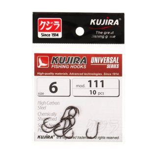 Крючки Kujira Universal 111, цвет BN, № 6, 10 шт.