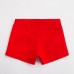 Плавки купальные для мальчика MINAKU однотонные цвет красный, рост 110-116