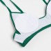 Купальник женский раздельный MINAKU цвет зелёный, размер 44