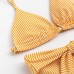 Купальник женский раздельный MINAKU "Stripe", размер 48, цвет желтый