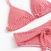Купальник женский раздельный MINAKU "Stripe", размер 50, цвет красный