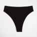Плавки купальные женские MINAKU завышенные, цвет чёрный, размер 48