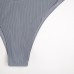 Плавки купальные женские MINAKU завышенные, цвет серый, размер 48