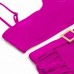 Купальник женский раздельный MINAKU с ремешком цвет фиолетовый, размер 48