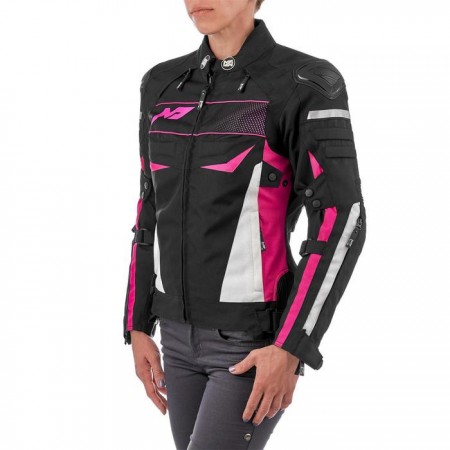 Куртка текстильная женская BONNIE, размер XS, чёрная, розовая