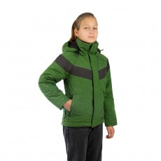 Куртка детская Junior, цвет зеленый, ткань плащевая, рост 140-146, 9-11 лет