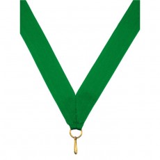 Лента для медали, ширина 24 мм, цвет зелёный