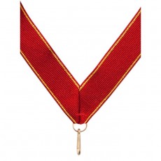 Лента для медали, ширина 24 мм, цвет красный