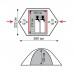 Палатка Sarma 2 (V2), 260 х 222 х 102 см, цвет серый